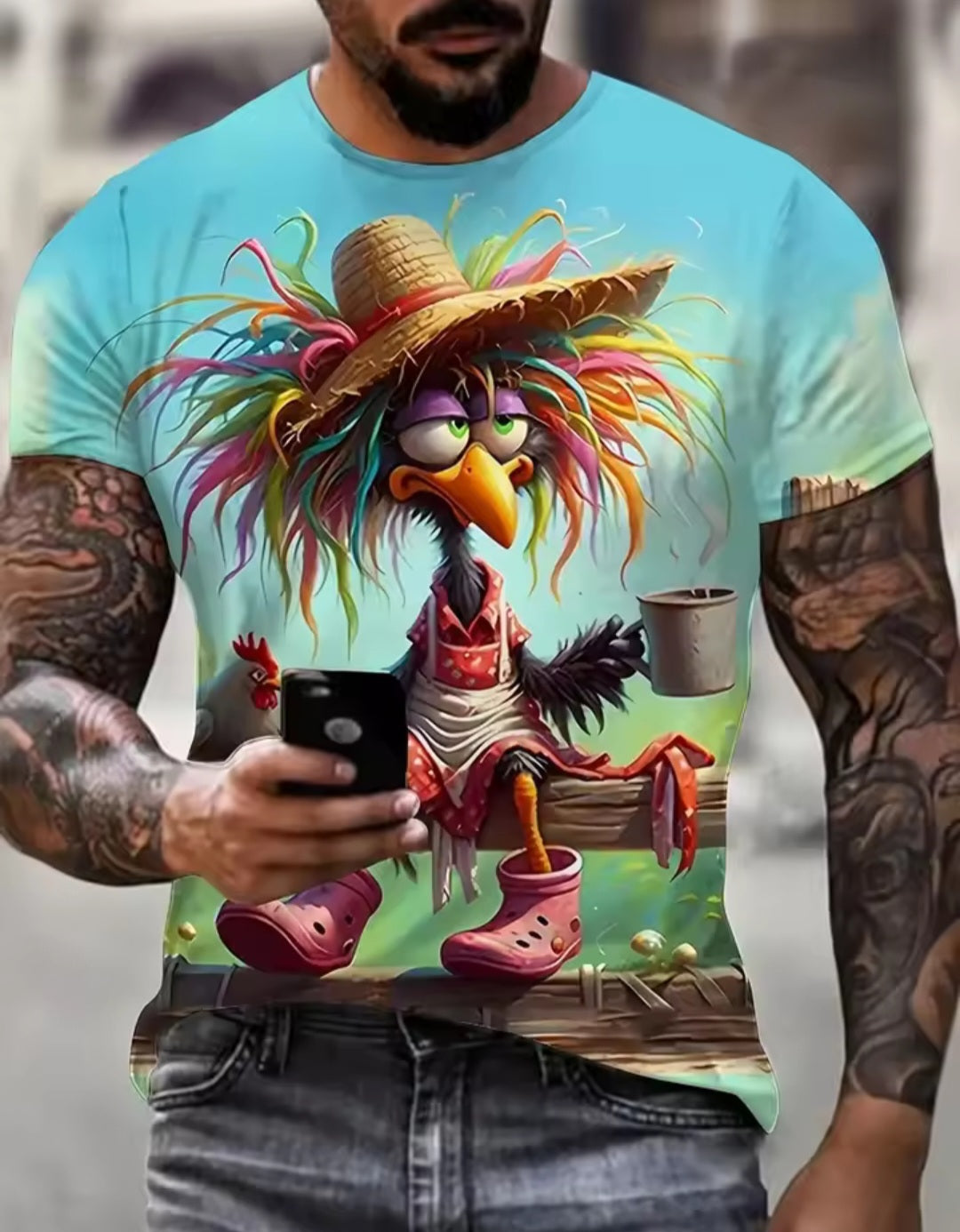 Men's 3D Animal Print T-Shirt – Wild Style with Attitude