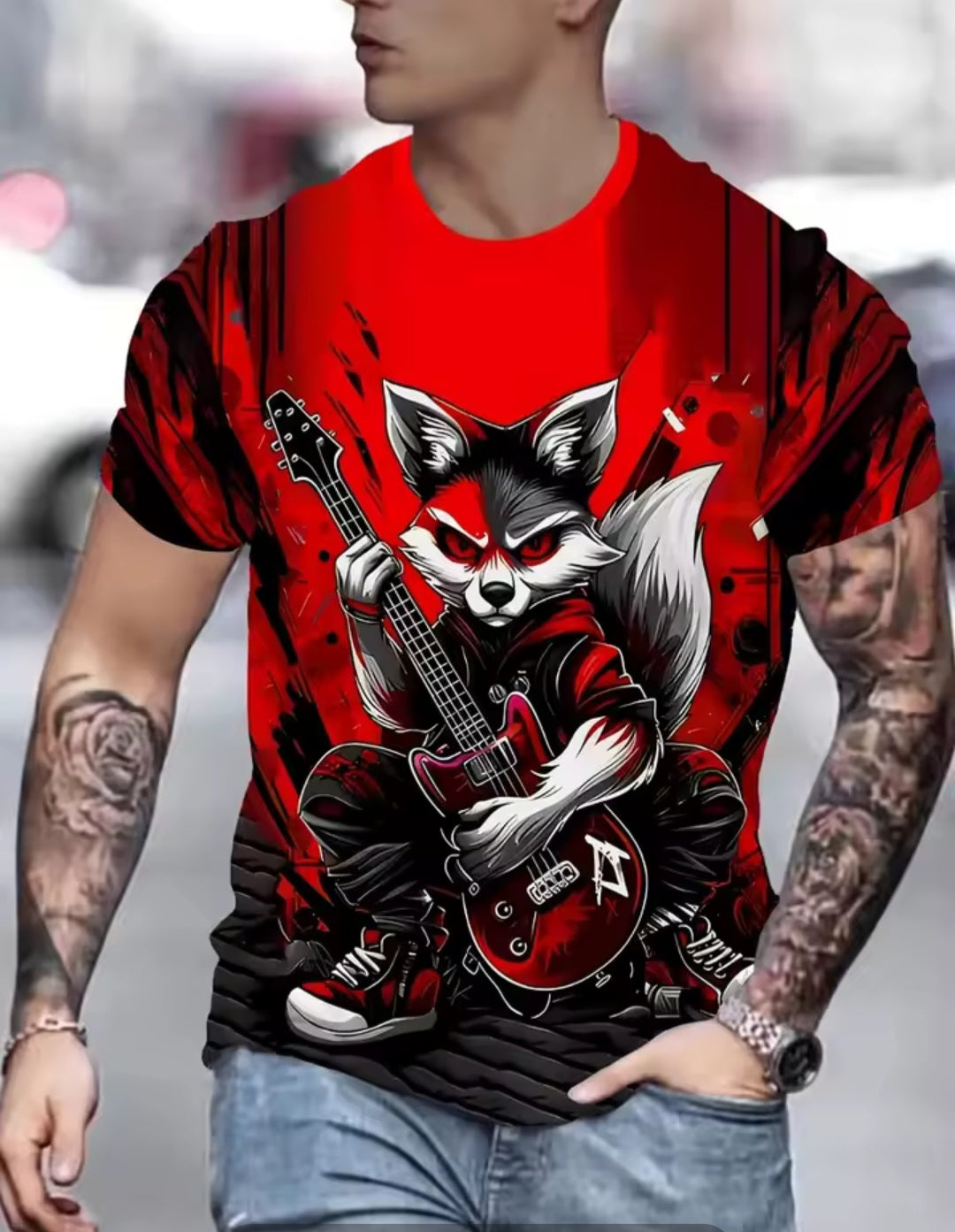 Men's 3D Animal Print T-Shirt – Wild Style with Attitude