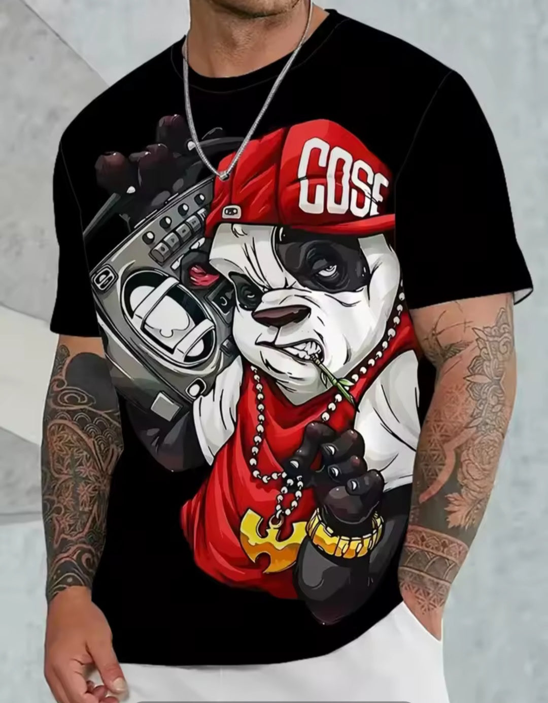Men's 3D Animal Print T-Shirt – Wild Style with Attitude