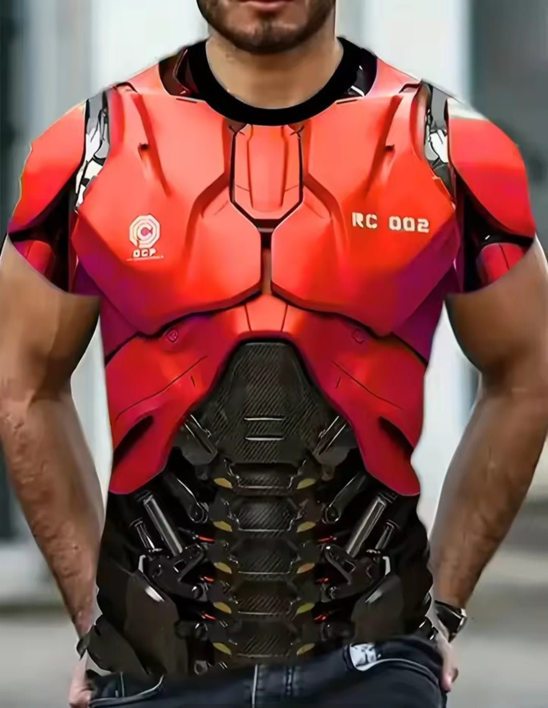 Men's Full-Cover 3D Print T-Shirt – Bold Style, All-Day Comfort