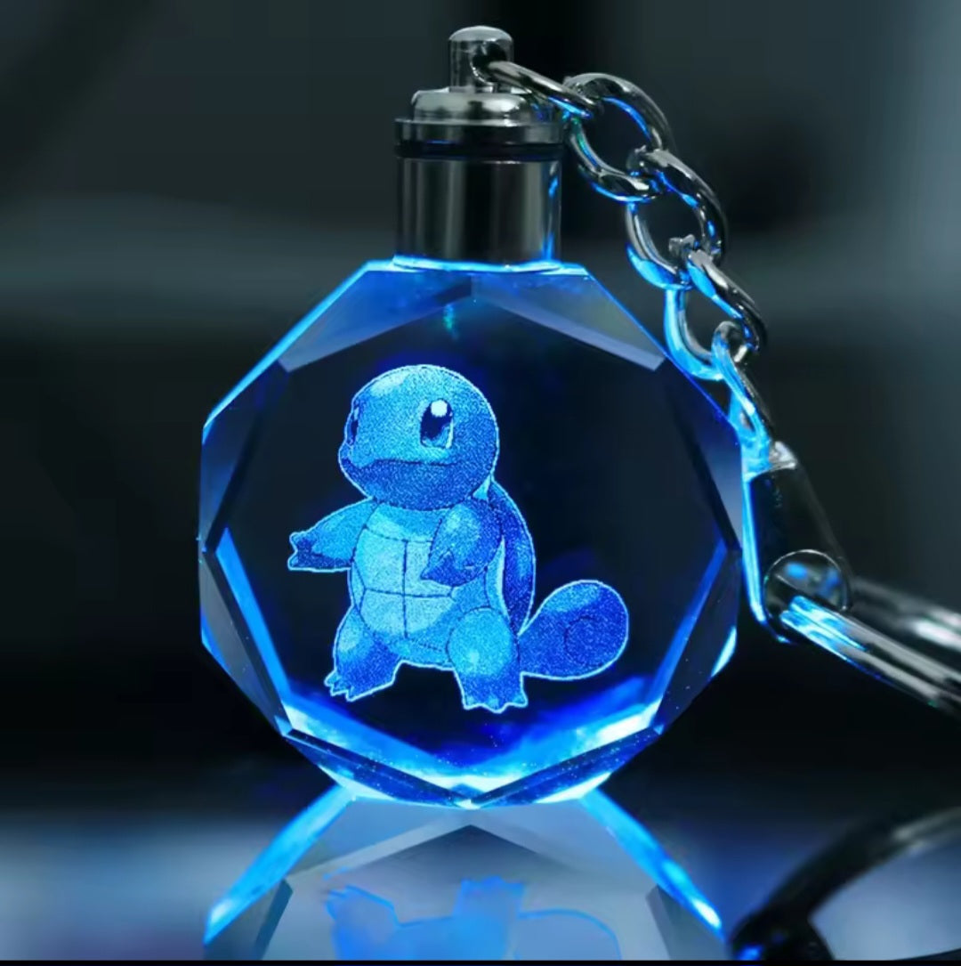 Pokémon Crystal Lamp Keychain – Glowing Pendant Accessory