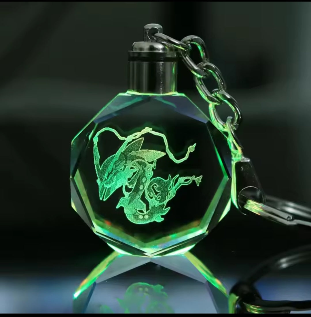 Pokémon Crystal Lamp Keychain – Glowing Pendant Accessory